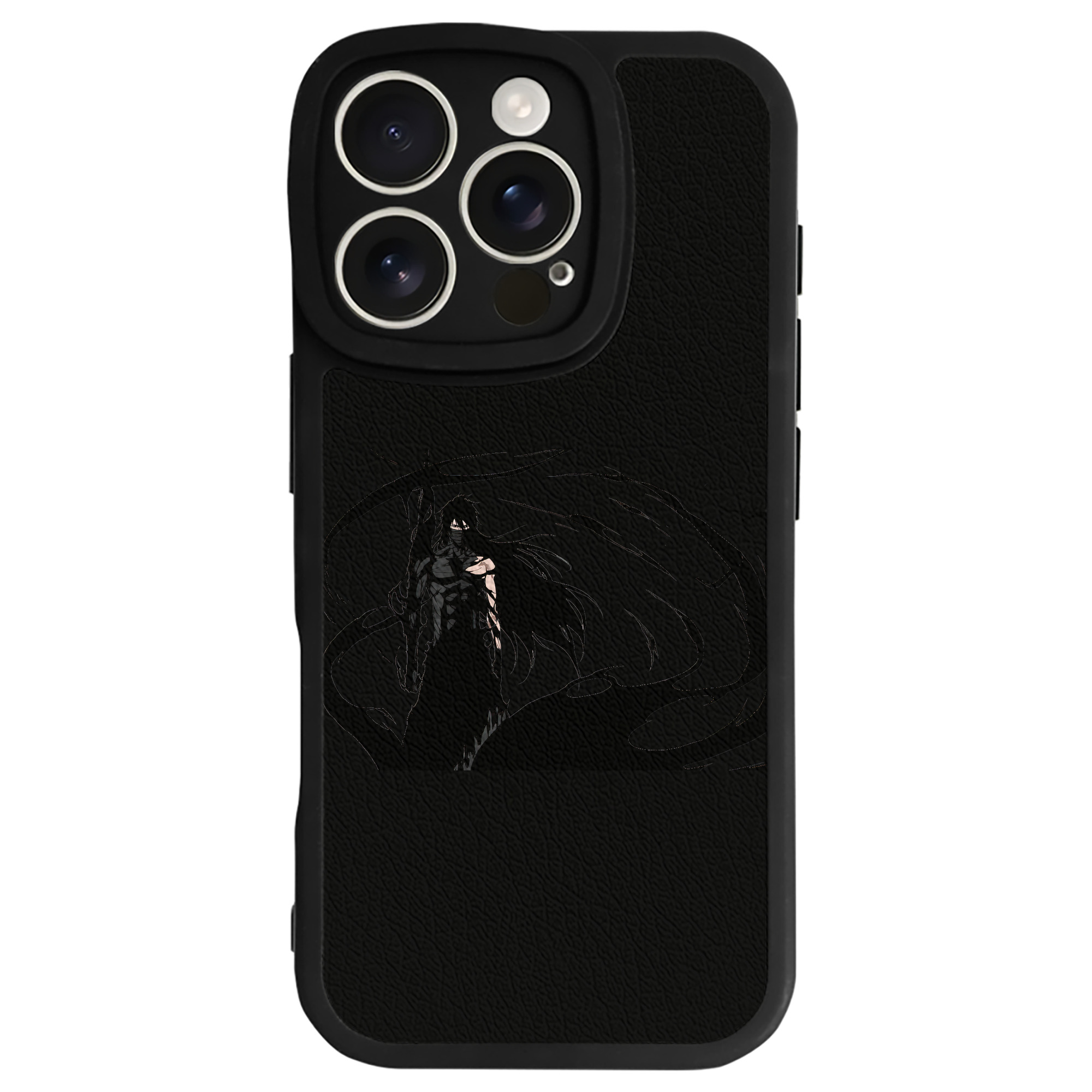 ブリーチ 黒崎一護（くろさき いちご）BLEACH Kurosaki Ichigo 【iPhone 16シリーズ対応】シリコンスマホケース（レザー調） 材質：シリコン